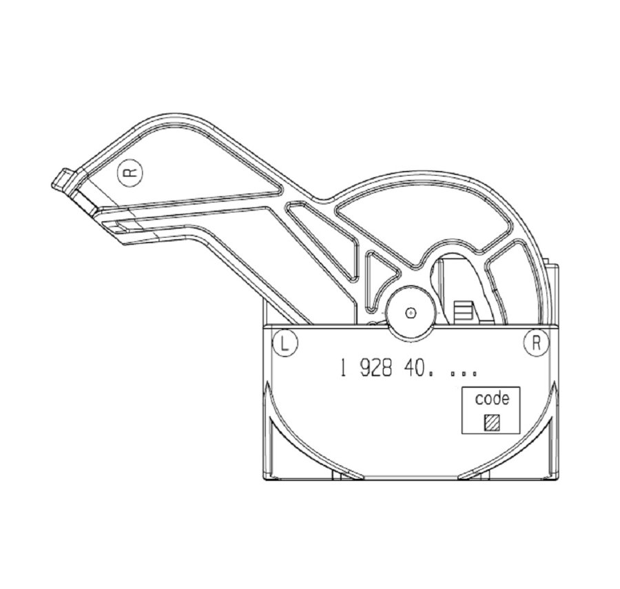 56P-V EMS / Contact Housing 56P-B / Exit right / Code 13